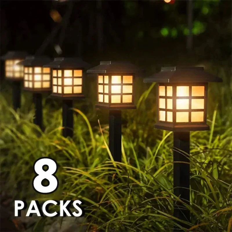 LED Solar Nachtlicht Gold