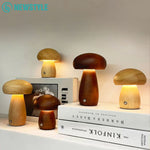 Pilz Holz Nachtlicht - Vignette | Ma boutique