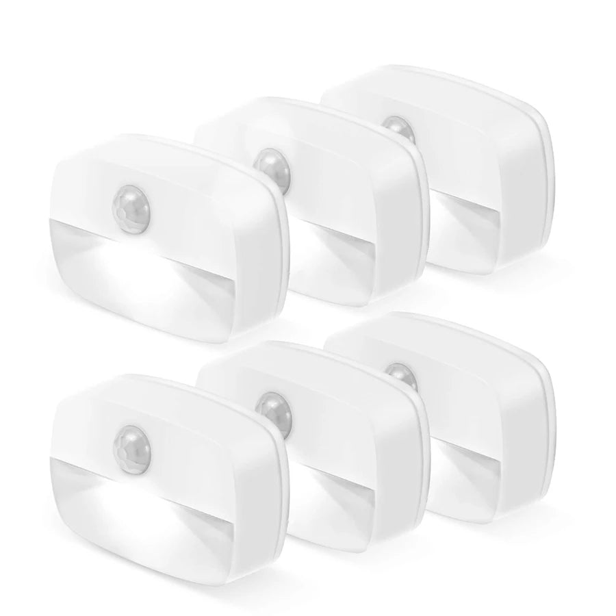 Treppenhaus Nachtlicht 6er-Pack weiß